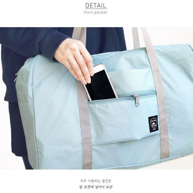 New Korean version travel bag Oxford cloth material clothing storage bag Airplane travel storage bag Large capacity duffel bag