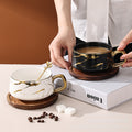 Nordic-style, gold-traced marble ceramic mug – a high-end choice for office afternoon tea, milk, or coffee