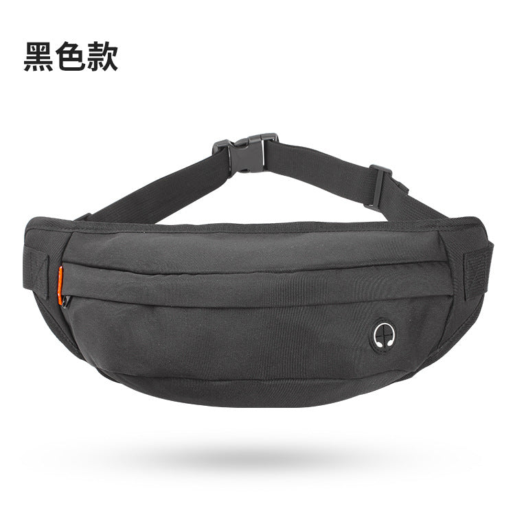 Foreign trade men's outdoor sports messenger bag, multi-functional waterproof mobile phone breast bag, nylon shoulder fanny pack for work