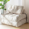 vacuum compression lazy sofa capsules foldable waffle grids sofa bean bag chair can sleep and lie down sofa bed