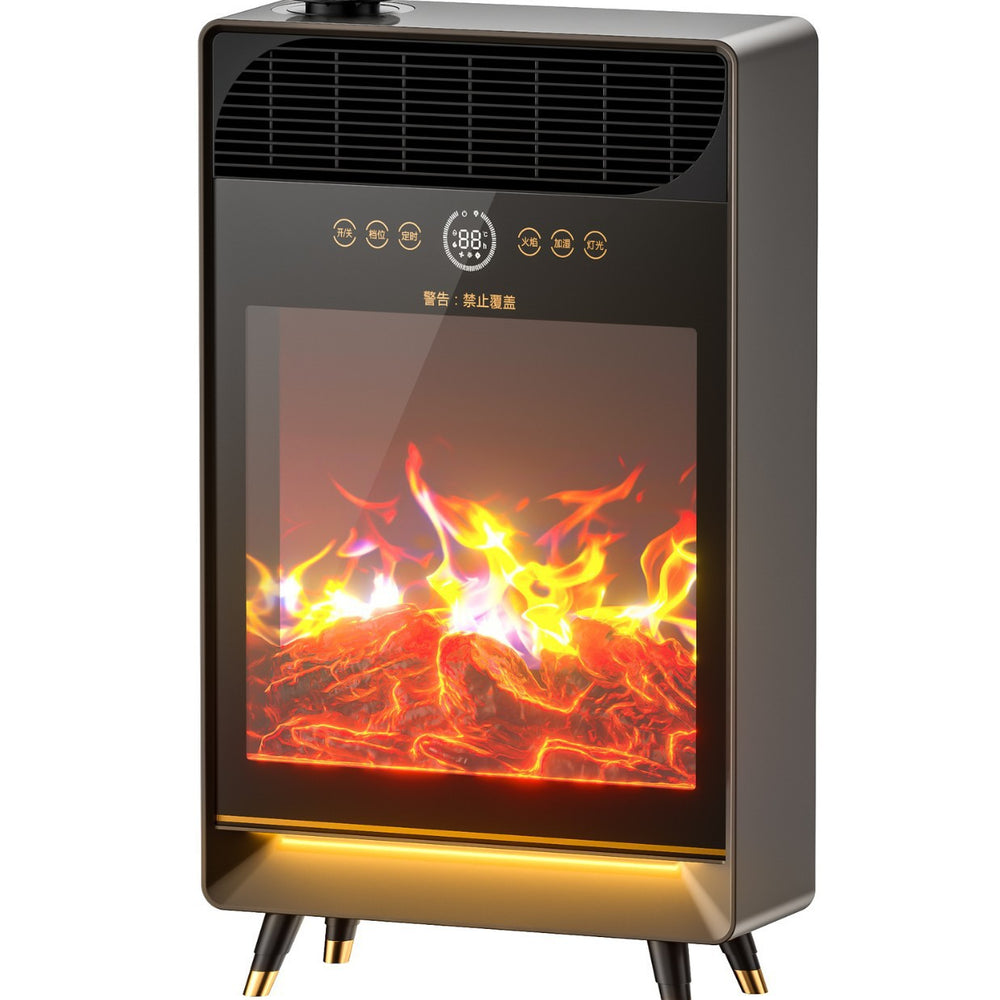 Camel heater for home intelligent electric heating humidification power saving graphene fireplace 2025new arrival flame stove