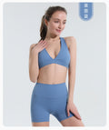 Anti-sagging seamless sports bra for women, professional shockproof breathable wireless running bra, yoga sports bra
