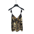 Accessible luxuryfashion style camisole women's summer heavy industry sequin mesh sense of design fried street hot girlpetitestops