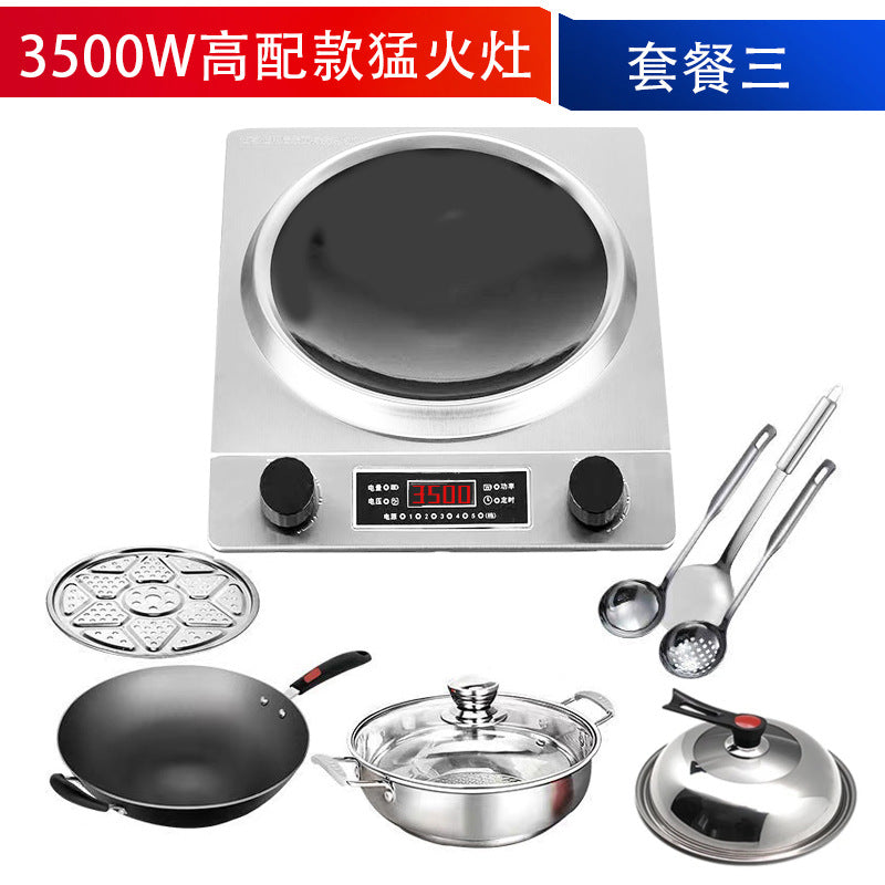 Concave induction cooker 5000wfor home hot water boiler high power stir-fry multi-function battery stove fierce fire stove cross-border