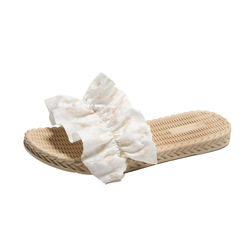 Summernew arrivalladiesfashionoutwear sandals sweeteasiest for match fungus one-line slippers plaid beach sandals