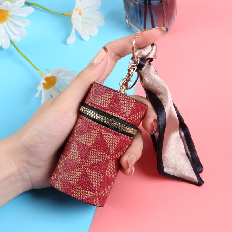 New student trend presbyopia mini coin change bag girl pendant earphone bag multi-purpose red envelope keychain