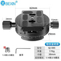 Aluminum alloy panoramic gimbal quick release plate clamp mount for dslr cameras - 360° rotating base panoramic clamp