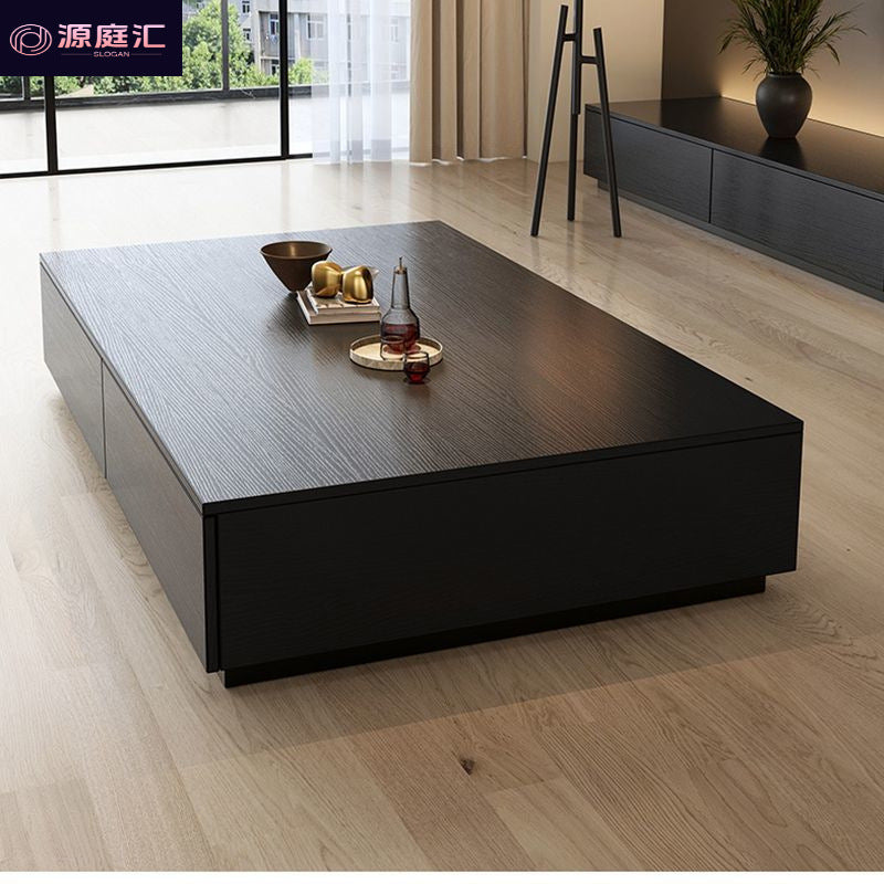 Wabi-sabi style solid wood luxury coffee table living room 2025 new arrivalfor homeaccessible luxuryclassy small apartment coffee table tv cabinet