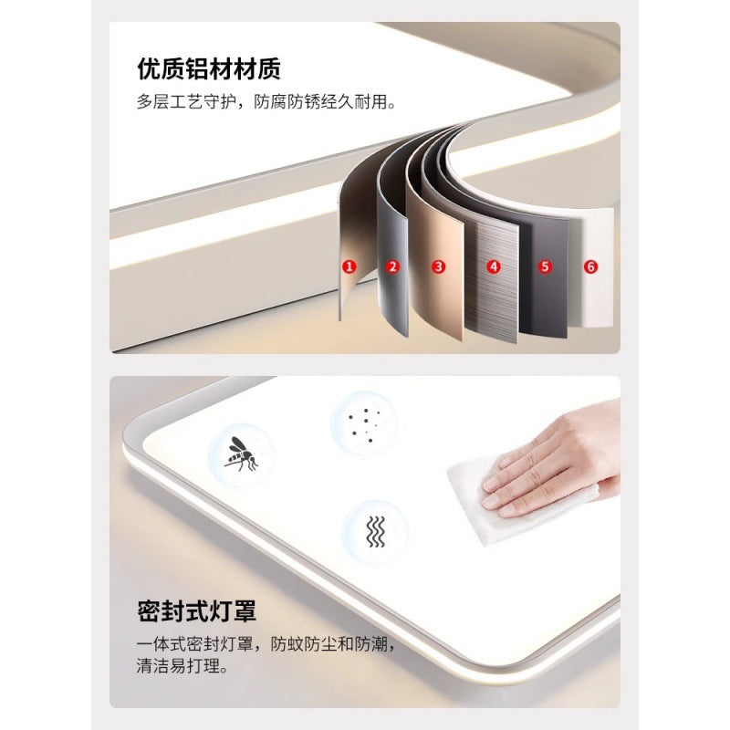 Ultra-thin ceiling lamp, living room main lamp, modern simple bedroom room lamp, dining room lamp, whole house package 1