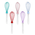 Factory direct 10inch transparent silicone whisk - manual egg beater, cream mixer, egg whisk tool