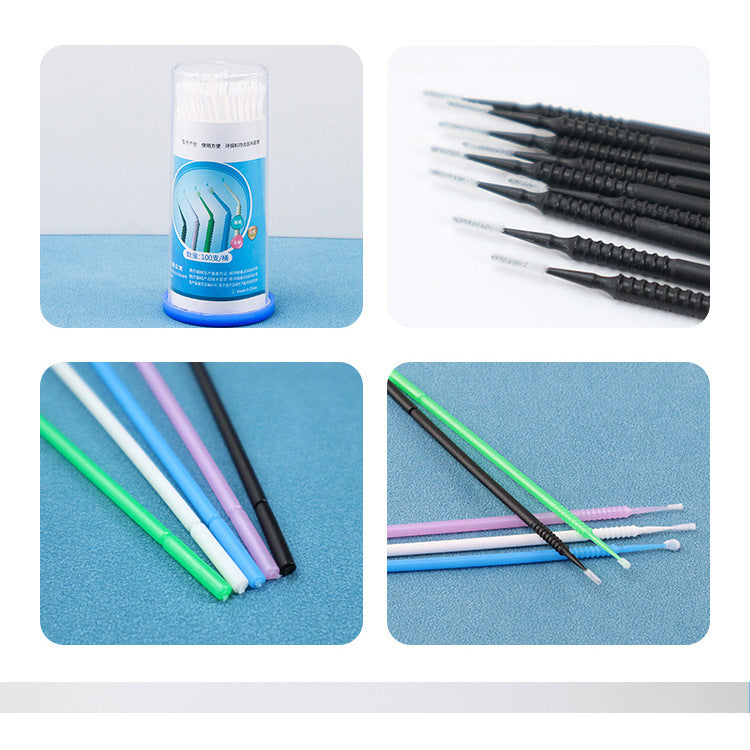 Dental consumables Oral medicine swab Disposable adhesive Small brush Beauty salon cotton swab Small cotton swab 100pcs/box