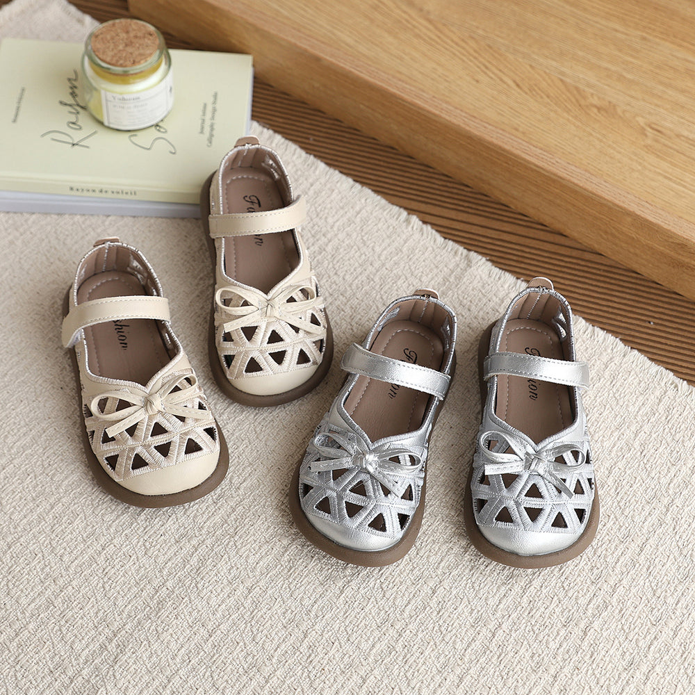 Custom sandals evening breeze gentle flat single shoes women  new french style with skirt hollow breathable women's shoes