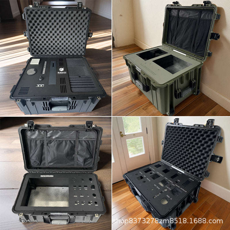Custom Supply Power Control Equipment Instrument Box Large Capacity Portable Toolbox Handheld Outdoor Exploration Box