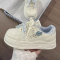 Milky fufuthick solewhite shoesgirlnew arrivalbest selling bread shoesniche styleeasiest for matchcasual sports sneakers