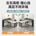 Customizable office desk and chair set - modern minimalist office workstation with cubicle, desk, and financial desk options