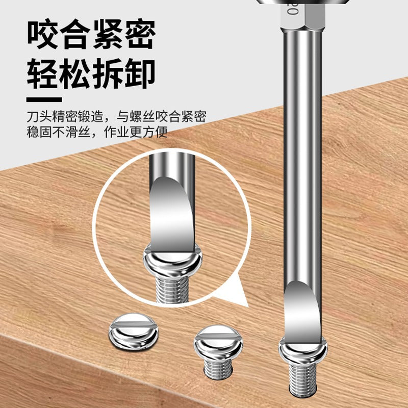 Baolian one-word batch head pneumatic magnetic set hexagonal handle screwdriver electric hand drill screwdriver strong magnetic bead