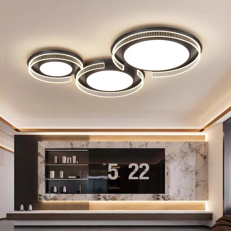 Italian minimalist living room main light modern minimalist high-end hall full spectrum bedroom ceiling light Zhongshan lighting atmosphere