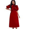European and american plus size women's clothing  summer new arrivals: summer fashionable elegant bowknot african banquet export dress