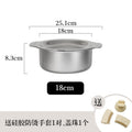 supply 304 stainless steel pot for home non-grinding pot three-piece suitinduction cooker soup pot three-layer steel