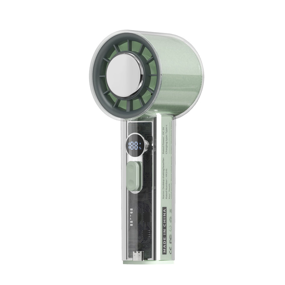2026 new mini handheld fan - portable outdoor small high-speed turbine fan with smart digital display