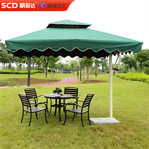 Wholesale outdoor roman umbrella with wavy edge - export model for outdoor parks, plazas, and sidewalk columns (manual open)
