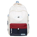 Backpack girl's friend: fresh, japanese-style school backpack - large capacity, cute color block design for middle and high school students