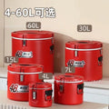 Insulated bucket commercial canteen rice bucket 304 stainless steel large capacity insulated soup porridge bucket ice powder stall milk tea bucket