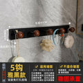 Bathroom patch punch-free round head hook strong load-bearing bathroom bathroom kitchen wall hanging punch-free clothes hanger
