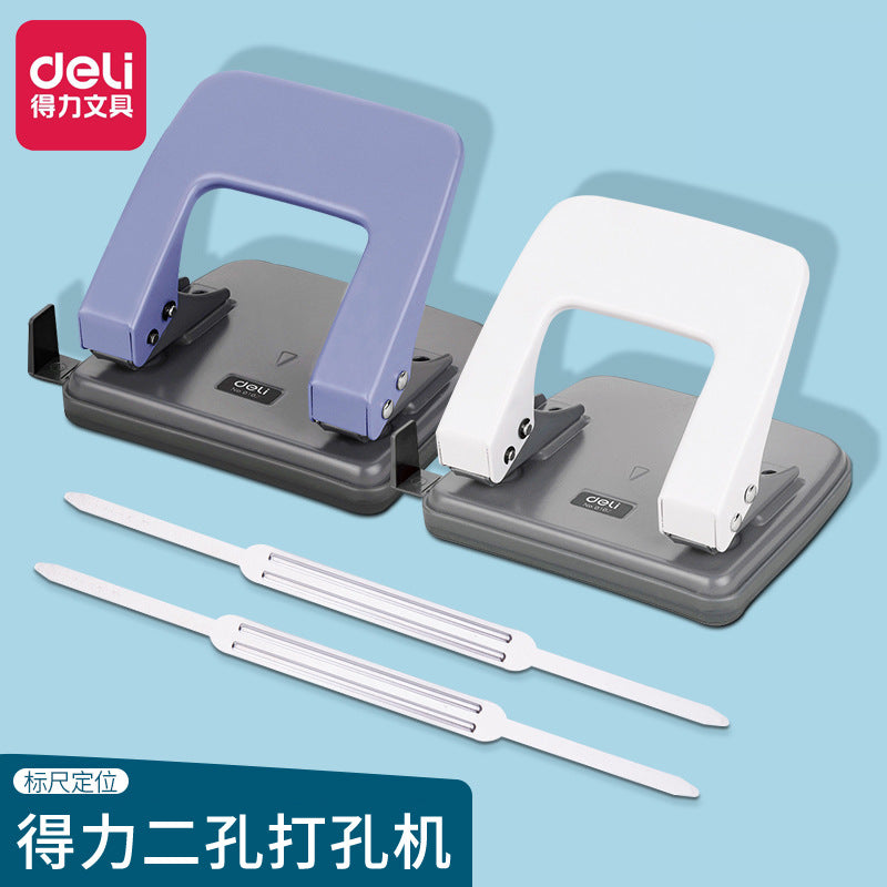 Deli 0102 hole puncher hole puncher office supply can punch 20 pages wholesale two holes two holes hole punching machine