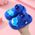 Kids slippers summer boys indoor non-slipfor home cartoon baby girl soft bottom toddler baotou sandals crocs shoes