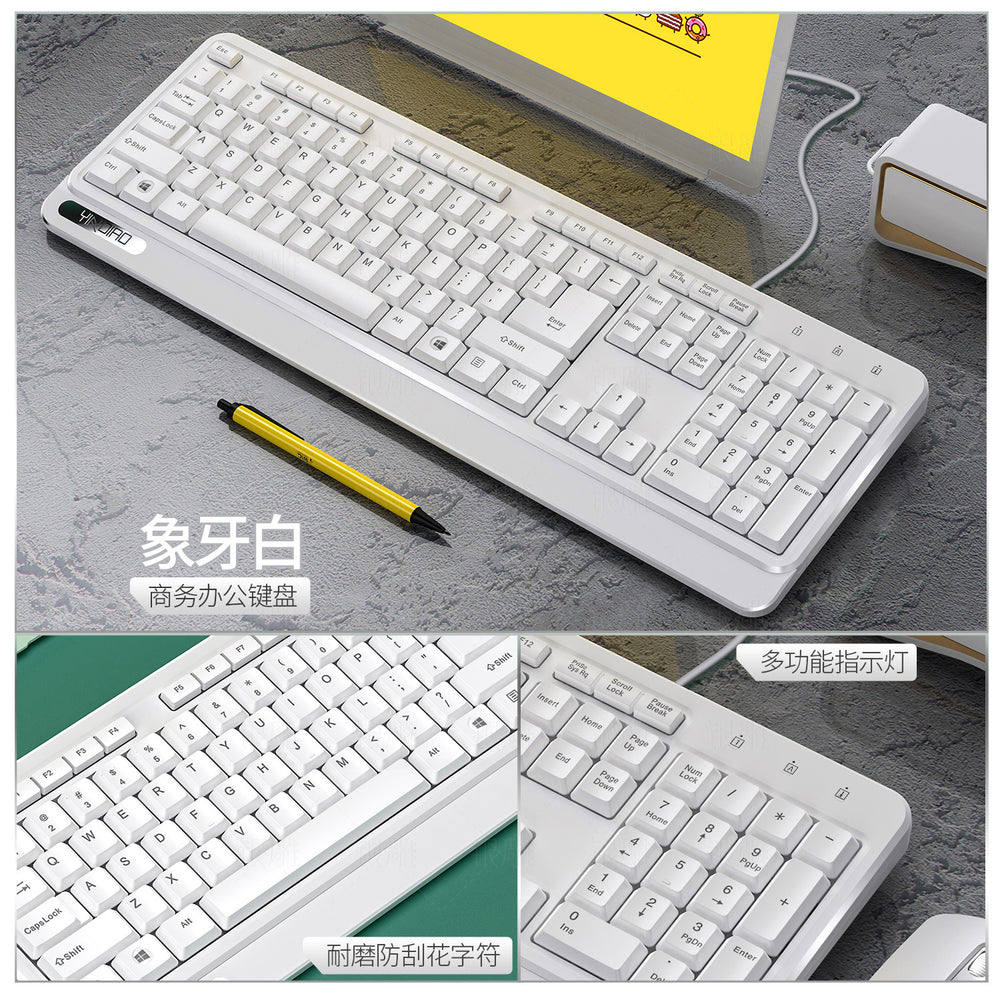 Silver sculpt v1 keyboard and mouse combo - wired, usb, for laptops, desktops, office, and computer accessories - private mold, cross-border wholesale