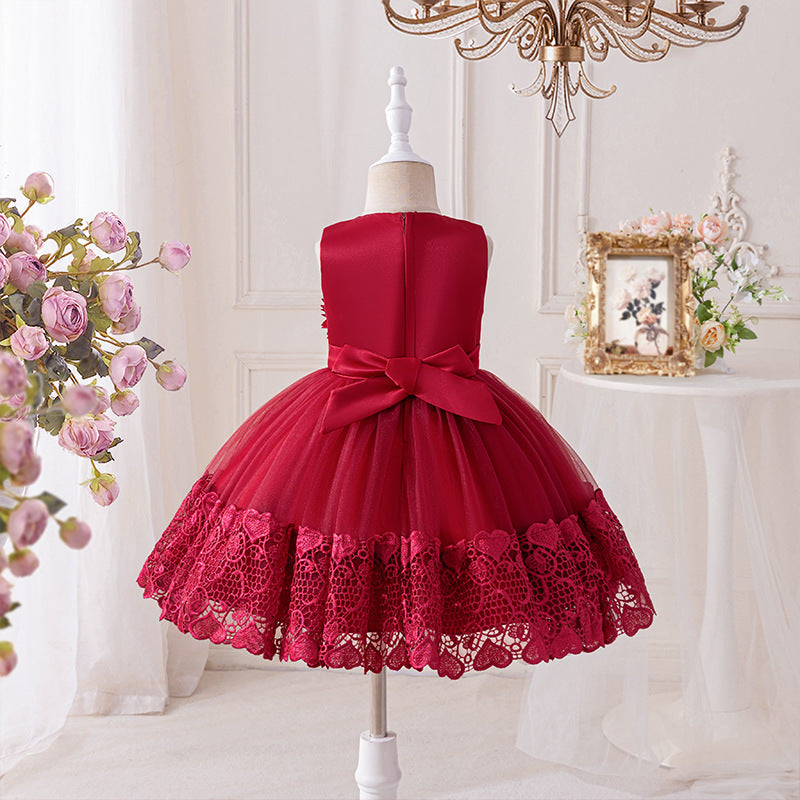 Summer children's dresses: new cross-border princess dresses, perfect for piano recitals, flower girls, hosts, evening events, and stylish birthday celebrations