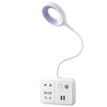 Smart voice control night light - bedroom bedside sound activated sensor lamp with socket - plug-in night light for home use