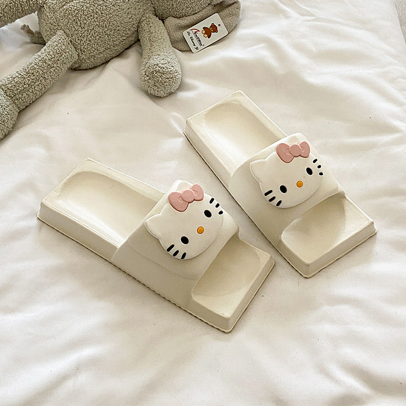 Lightweight cartoon sandals women's summer new kt cat indoor home outdoor wear eva slippers women's couple slippers
