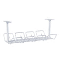 Under-desk cable management basket, power strip organizer, desk bottom cable hub, cable raceway, storage rack, cable tray, nail-free, no-trace