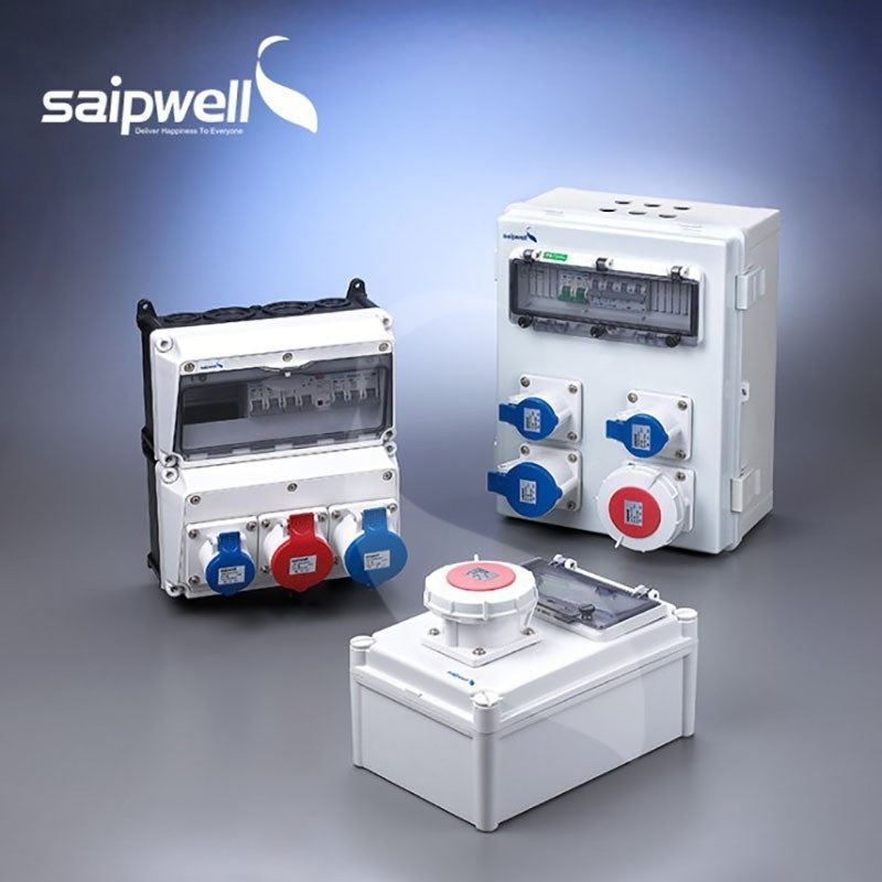 IP65 waterproof industrial socket box outdoor construction site temporary distribution box portable mobile electric box wall-mounted maintenance box