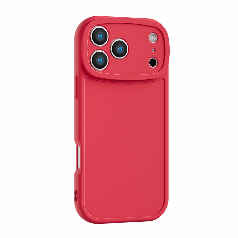 Suitable for apple 17 big eyes frosted groove leather mobile phone protective case iphone16pm lambskin material case
