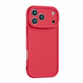 Suitable for apple 17 big eyes frosted groove leather mobile phone protective case iphone16pm lambskin material case
