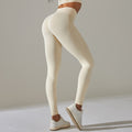 High-waisted, seamless leggings designed to sculpt a peach-shaped butt, flatten the tummy, and provide tummy control. perfect for sports, yoga, running, and fitness activities. quick-drying and ideal for workouts