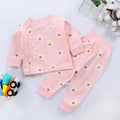 Newborn baby underwear set, 100% cotton class a, comfortable seamless design, children's thermal underwear, high-waisted pants with belly protection