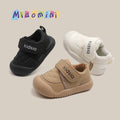 Baby boys' first walker shoes, 0-1-3 years old, girls' casual shoes, new spring/autumn infant shoes, soft sole non-slip white sneakers