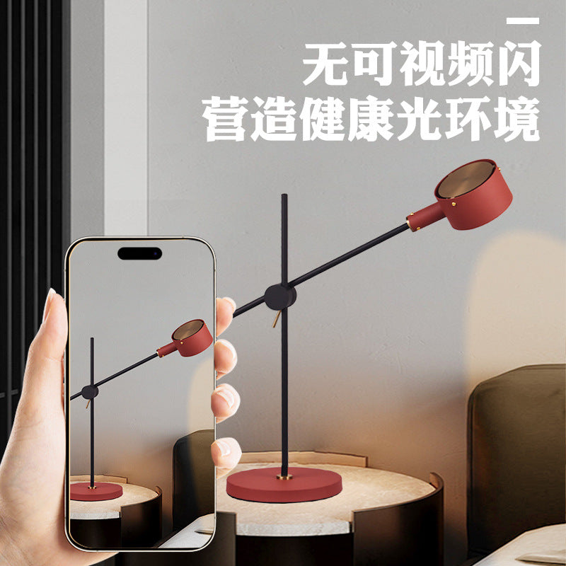 Modern minimalist bedroom eye-care desk lamp, cozy bedside art lamp, nordic style creative designer light