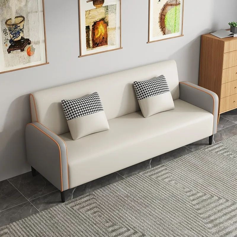 Scandinavian small apartment sofa double three-person living room rental room casual modern apartment simple popular sofa
