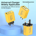 exclusive usb+2pd mobile phone charger multi-port universal us standard european standard british standard travel fast charging head new model