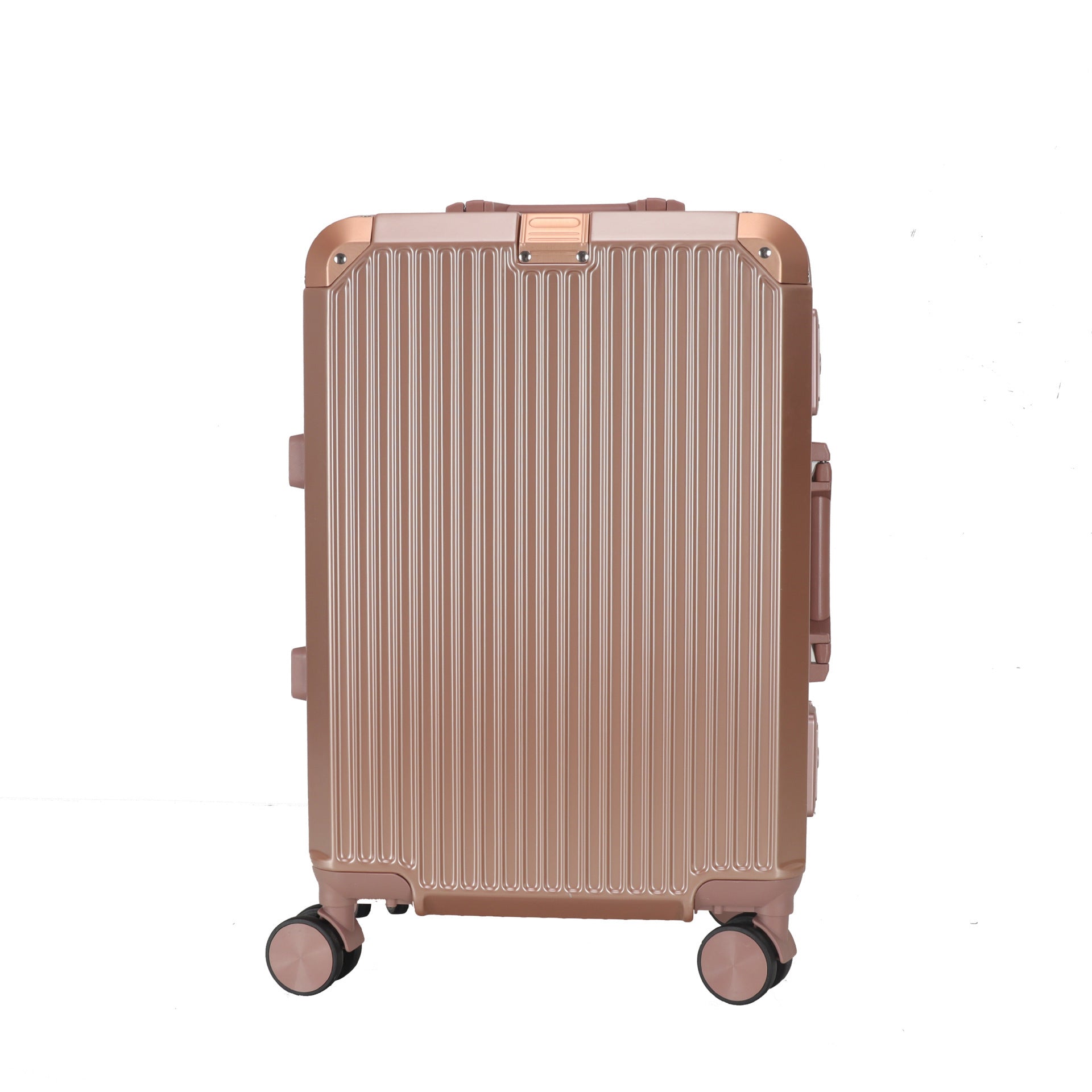 Metal corner aluminum frame luggage aluminum trolley suitcase simple atmospheric zipper case universal wheel anti-theft password box