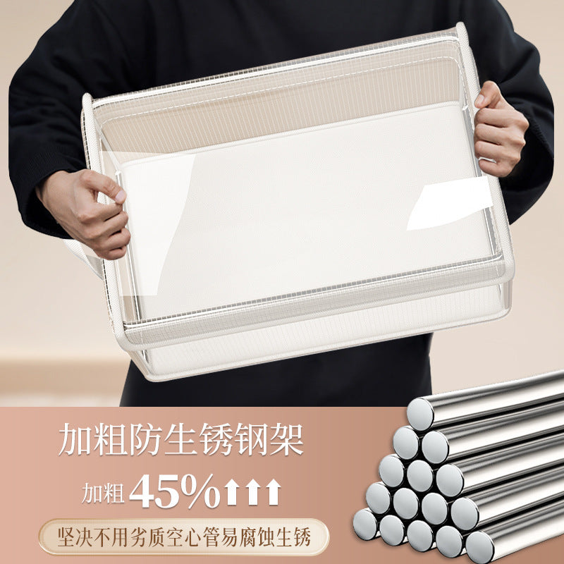 Clothes storage box, household wardrobe layered artifact, clothing pants sorting box, drawer, transparent folding storage basket