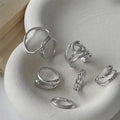 Ring set wholesale european and american hot-selling jewelry exaggerated ring joint ring women's accessories high-end niche hand jewelry