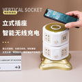 Vertical socket for home multi-function usb wireless charging plug-in tower type plug-in multi-interface stereo drag wiring board