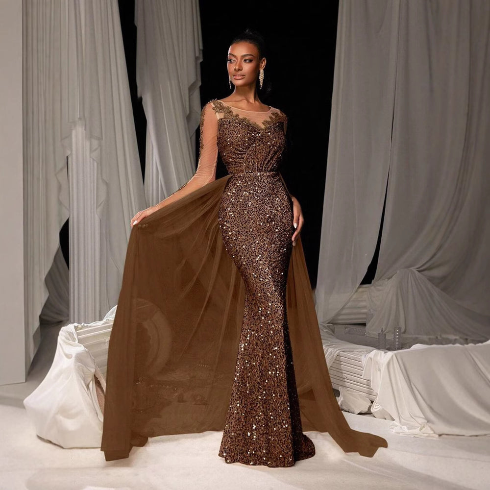 cross-border fashion: elegant and chic long lace evening gown for women's proms and parties (us/europe)