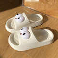 Thick soleeva slippers for women to wear outside summerfashion home indoor cute big eyes couple sandals